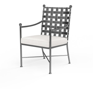 Provence Dining Chair in Canvas White w/ Self Welt