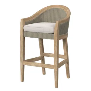 Cambria Barstool in Canvas Canvas w/ Selt Welt
