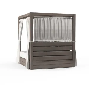 Laguna Resort King Daybed in Canvas Flax, No Welt