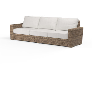Havana Sofa in Canvas Flax w/ Self Welt
