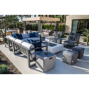 Redondo Sectional in Cast Silver, No Welt