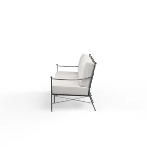 Provence Sofa in Canvas Flax w/ Self Welt