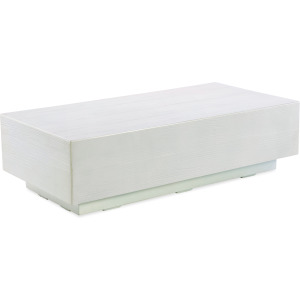Bazaar GRFC Faux Bois Coffee Table, Bone Finish