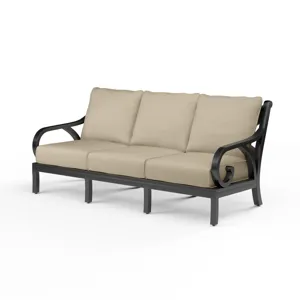 Monterey Sofa in Linen Stone w/ Selt Welt