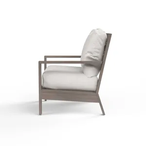 Laguna Club Chair in Canvas Flax, No Welt