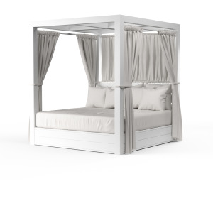 Newport Resort King Daybed in Cast Silver, No Welt