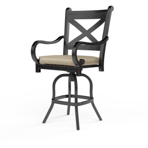 Monterey Barstool in Linen Stone w/ Selt Welt