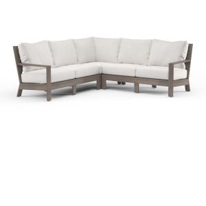 Laguna Sectional in Canvas Flax, No Welt