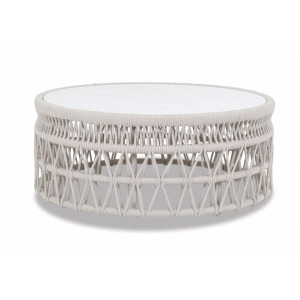 Dana Coffee Table with Honed Carrara Marble Top