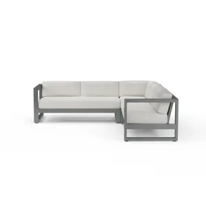 Redondo Sectional in Cast Silver, No Welt
