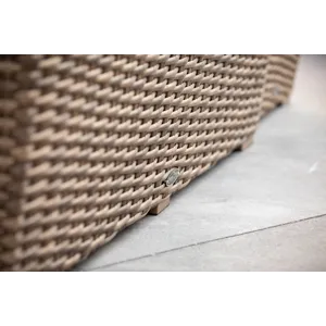 Havana Sofa in Canvas Flax w/ Self Welt