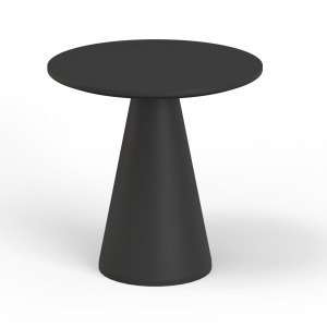 Bazaar Pedestal Pub Table - Dark Gray