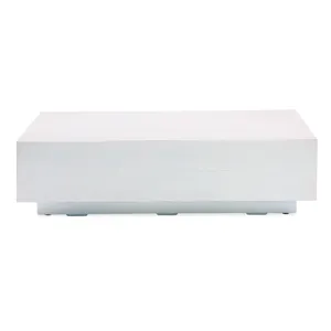 Bazaar GRFC Faux Bois Coffee Table, Bone Finish