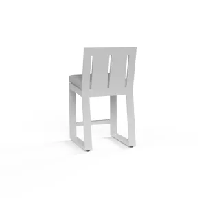 Newport Counter Stool in Cast Silver, No Welt