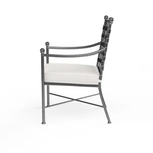 Provence Dining Chair in Canvas White w/ Self Welt