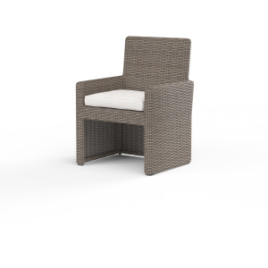 Coronado Dining Chair in Canvas Flax w/ Self Welt