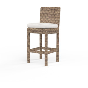 Havana Barstool in Canvas Flax w/ Self Welt