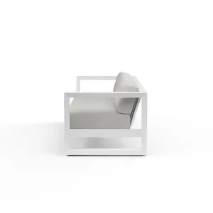Newport Sofa in Cast Silver, No Welt