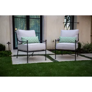 Provence Club Chair in Canvas Flax w/ Self Welt