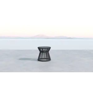 Milano End Table w/ 20" Honed Absolute Granite Insert Top