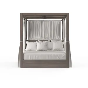 Laguna Resort King Daybed in Canvas Flax, No Welt