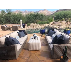 MULTI 24" x 48" Rectangle Coffee Table/Ottoman in Heritage Granite