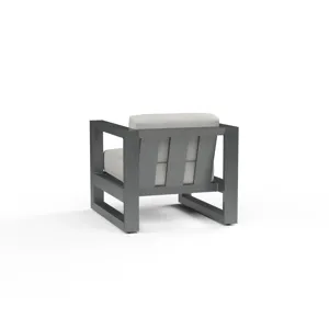 Redondo Club Chair in Cast Silver, No Welt