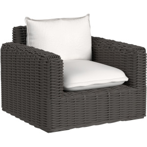 Cabo Club Chair in Soothe Pearl w/ Flange Welt