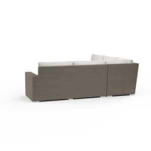 Montecito Coronado Sectional in Canvas Flax w/ Self Welt