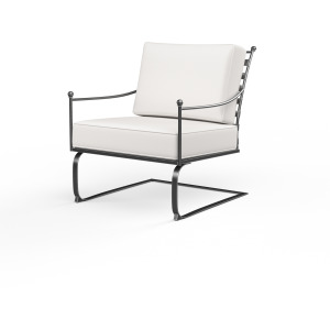 Provence Club Rocker in Canvas Flax w/ Self Welt