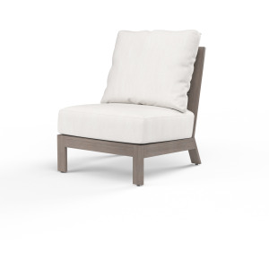 Laguna Armless Club in Canvas Flax, No Welt