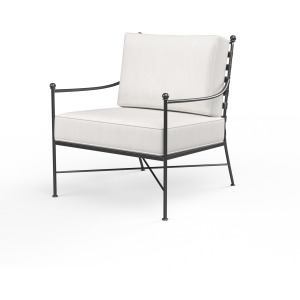 Provence Club Chair in Canvas Flax w/ Self Welt