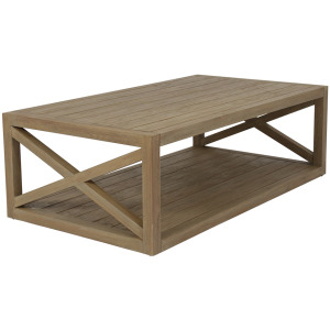 Coastal Teak X Coffee Table