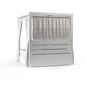 Newport Resort King Daybed in Cast Silver, No Welt