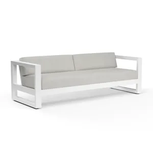 Newport Sofa in Cast Silver, No Welt