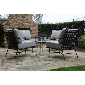 Provence Club Chair in Canvas Flax w/ Self Welt