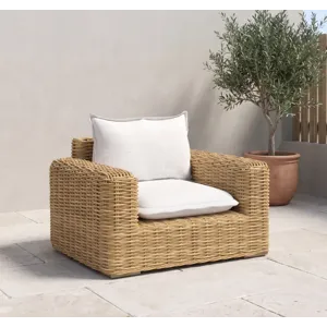 Playa Club Chair in Soothe Pearl w/ Flange Welt