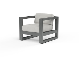Redondo Club Chair in Cast Silver, No Welt