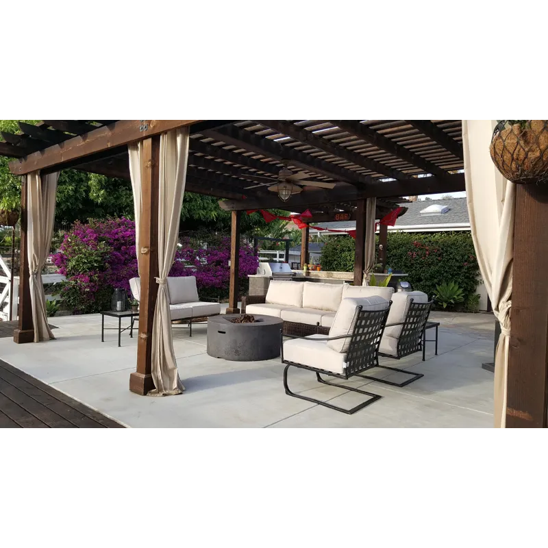 Provence Club Rocker in Canvas Flax w/ Self Welt