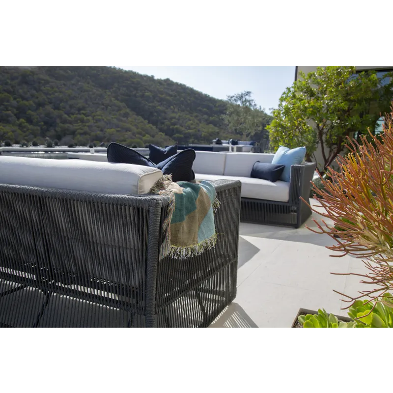 Milano Sofa in Echo Ash w/ Self Welt