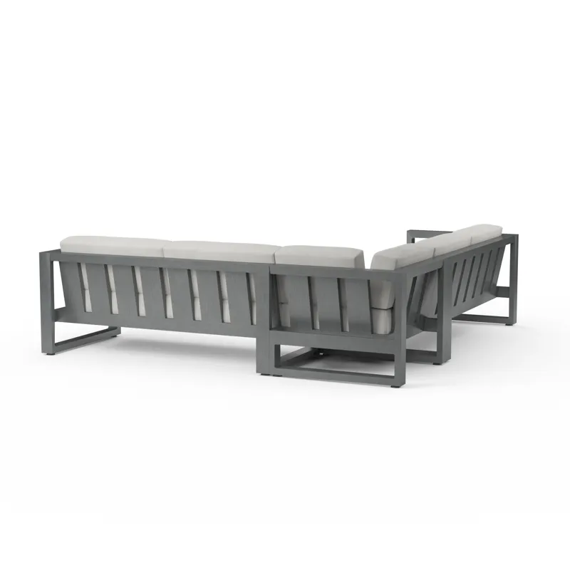 Redondo Sectional in Cast Silver, No Welt