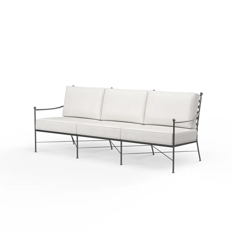 Provence Sofa in Canvas Flax w/ Self Welt