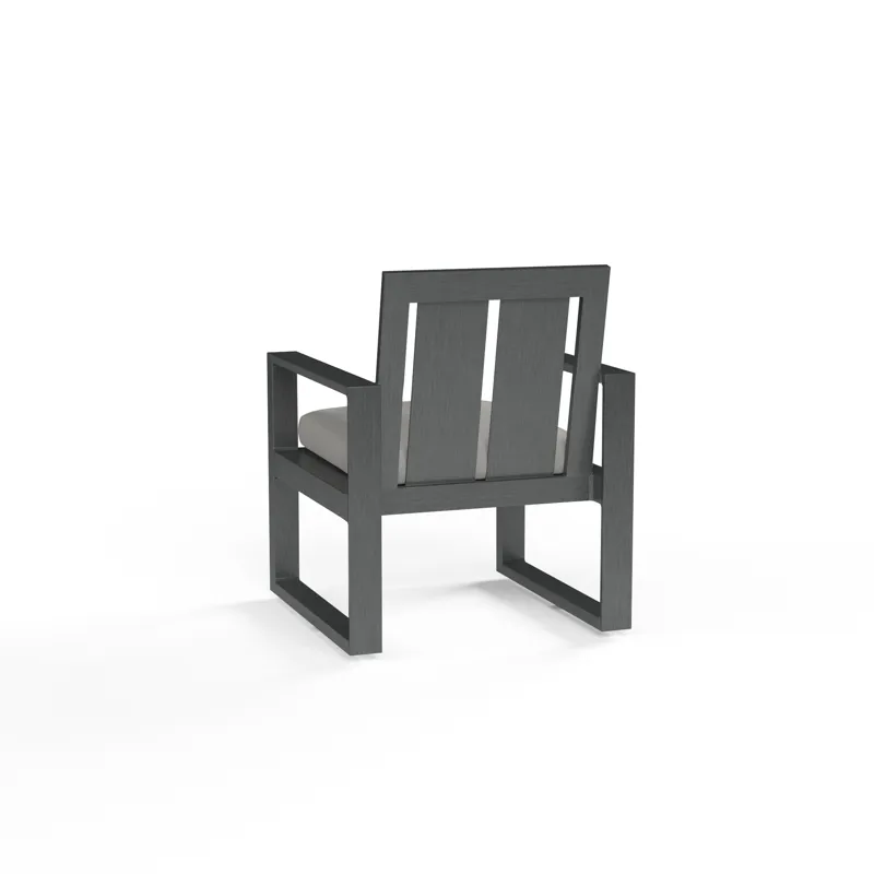 Redondo Dining Chair in Cast Silver, No Welt