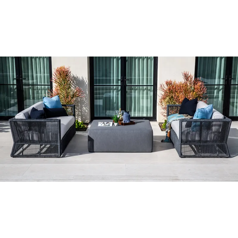 MULTI 48" Square Coffee Table/Ottoman in Heritage Granite