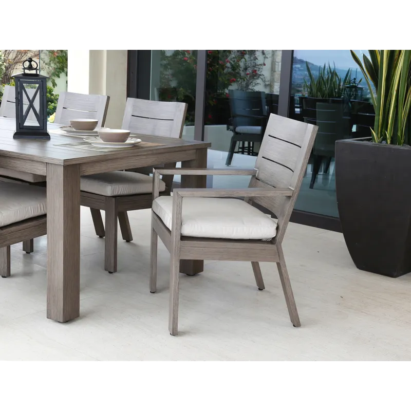 Laguna Dining Chair in Canvas Flax, No Welt