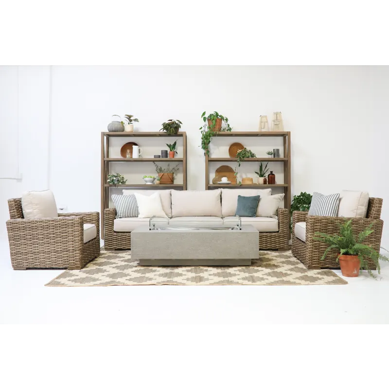 Coastal Teak X Bookcase