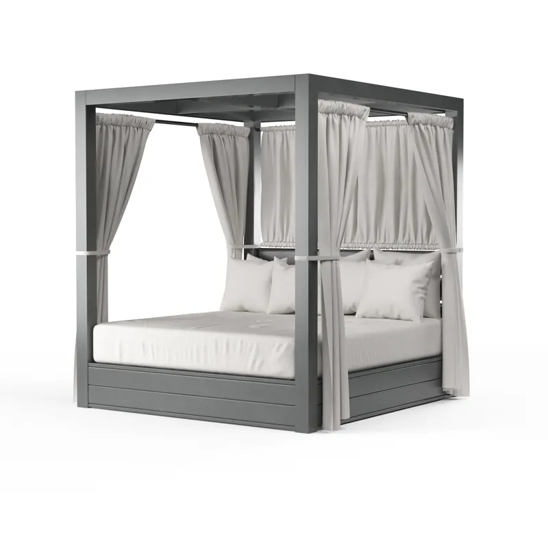 Redondo Resort King Day Bed in Cast Silver, No Welt