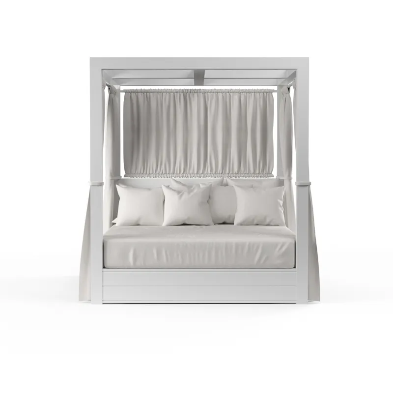 Newport Resort King Daybed in Cast Silver, No Welt