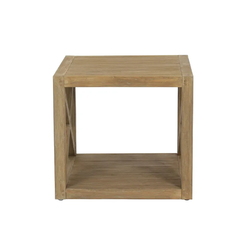 Coastal Teak X End Table