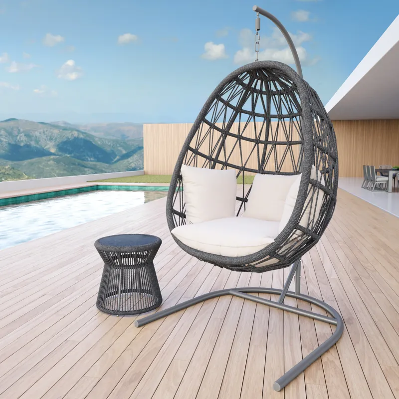 Milano Hanging Chair in Echo Ash w/ Self Welt